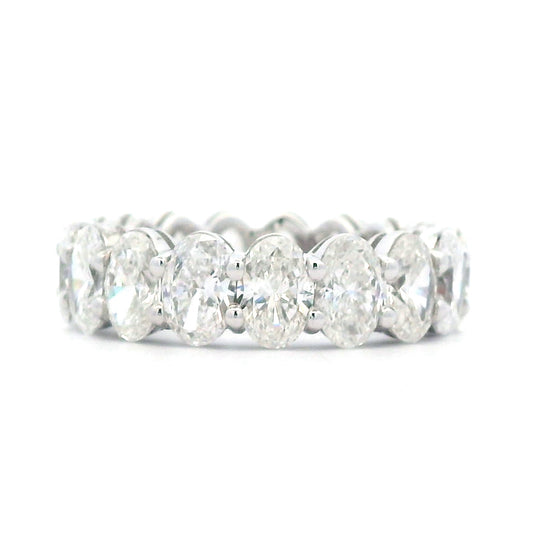 6.88 Cts Natural Diamond Oval Cut Eternity Band