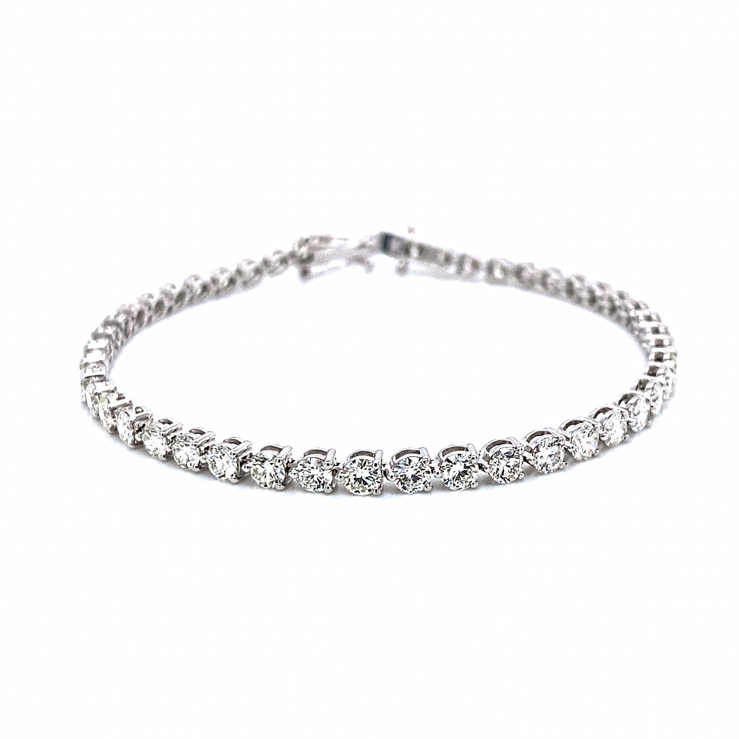 5,90 quilates. Pulsera de tenis con diamantes naturales