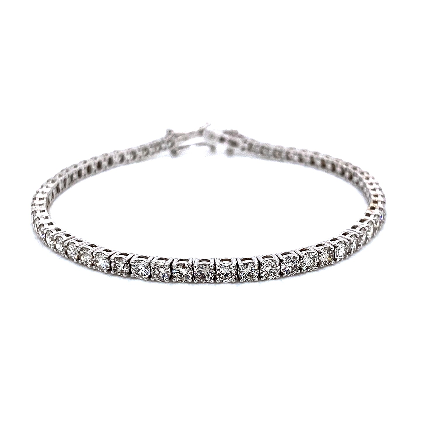 5,03 quilates. Pulsera de tenis con diamantes naturales