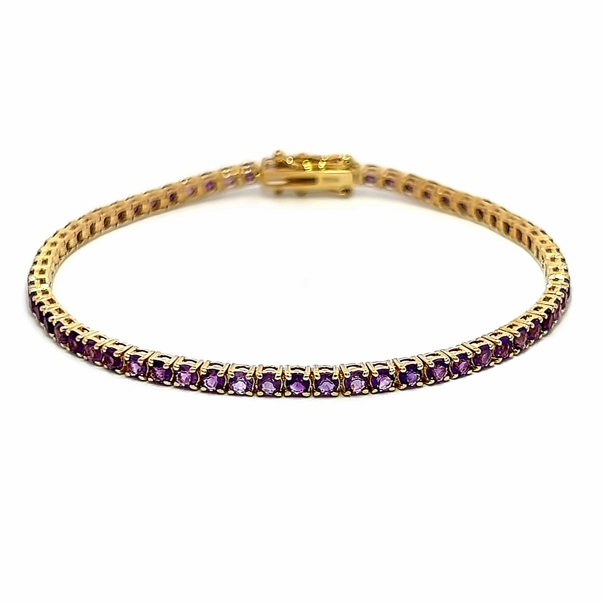 3.50 Cts Amethyst Tennis Bracelet