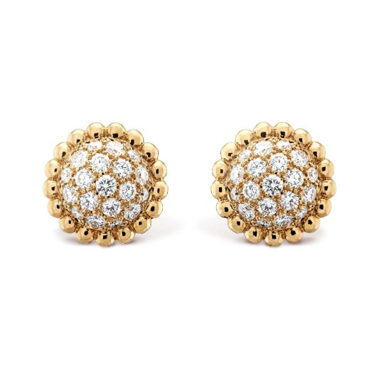 18K YG PERLEE STUD EARRING