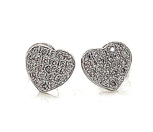 14K WG 0.20 RD TCW HEART SHAPE SMALL