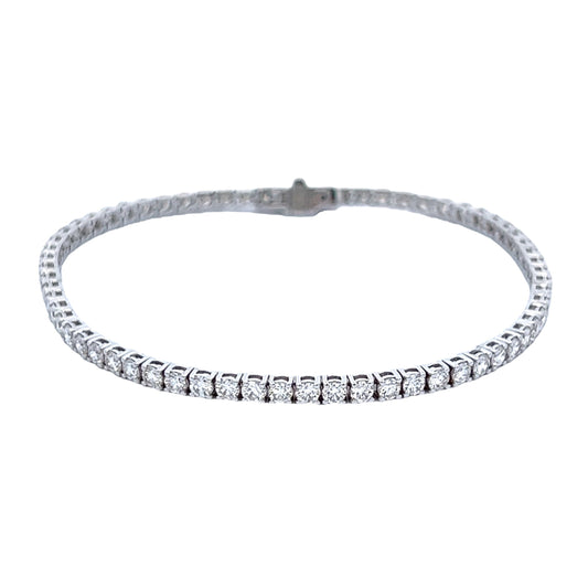 3,95 quilates. Pulsera de tenis con diamantes naturales