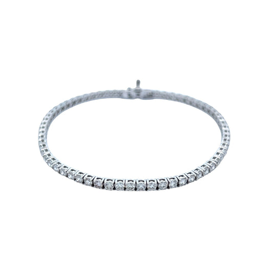 Pulsera Tenis De Diamantes Naturales 3.96 Cts