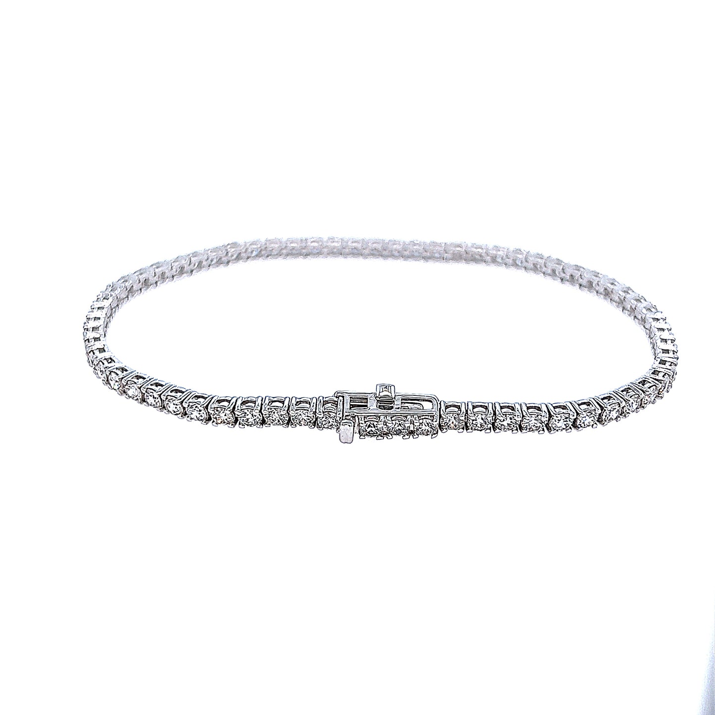 3,54 quilates. Pulsera de tenis con diamantes naturales