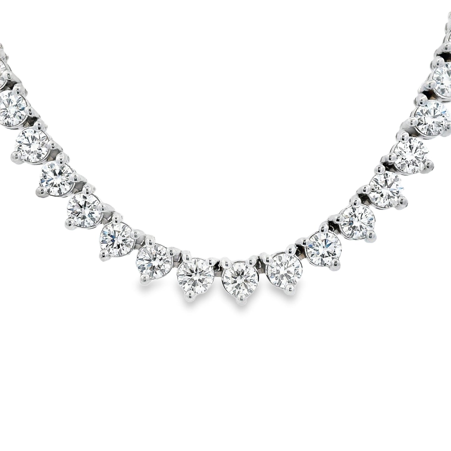 13.18 Cts Natural Diamond Eternity Necklace