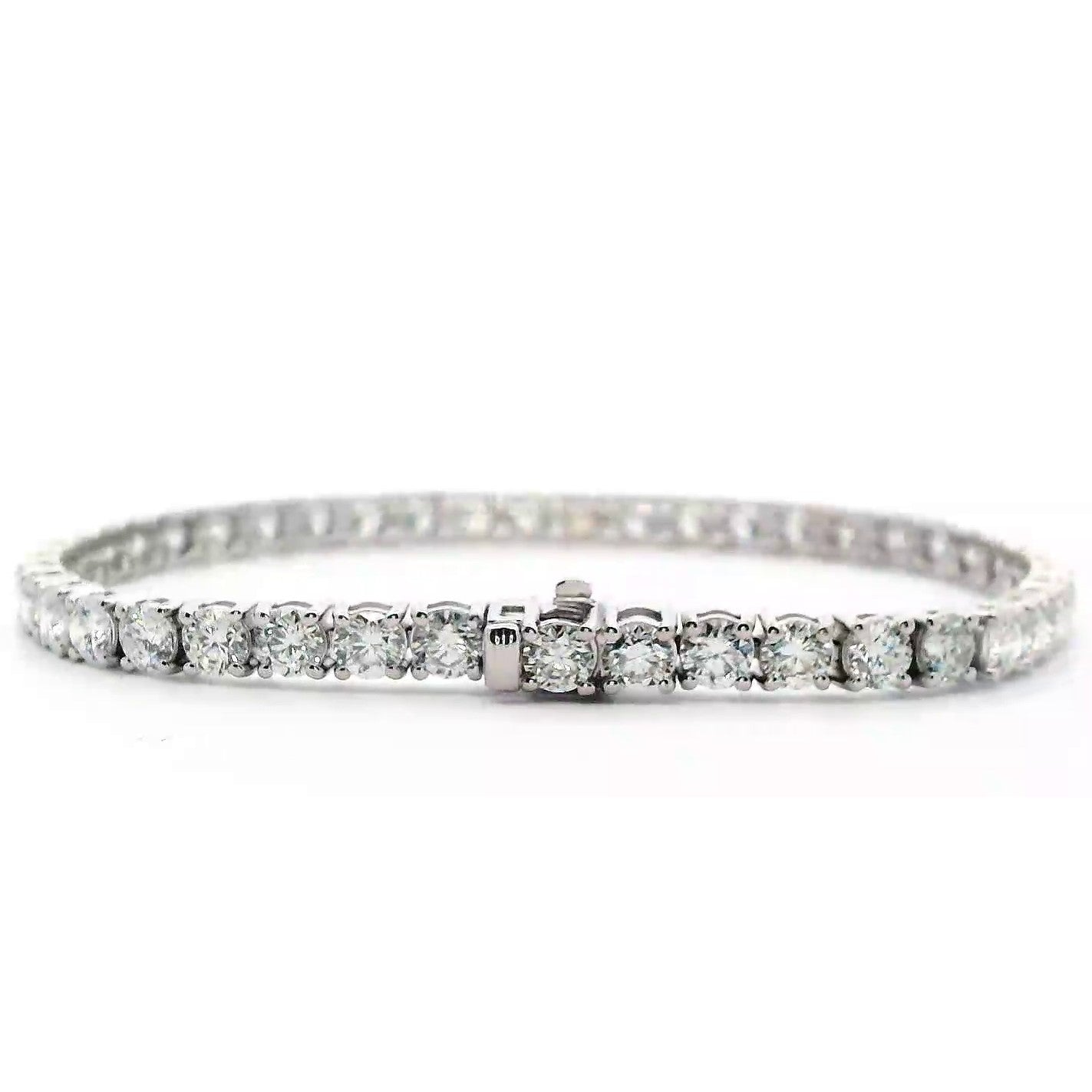 8.45 Cts Natural Diamond Tennis Bracelet