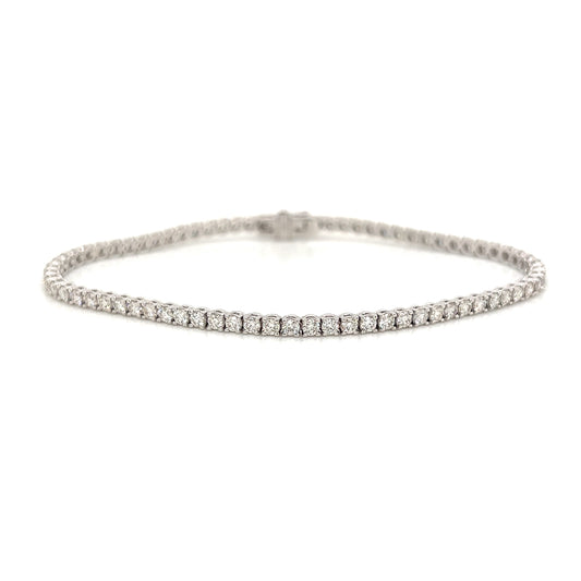 3,72 quilates. Pulsera de tenis con diamantes naturales