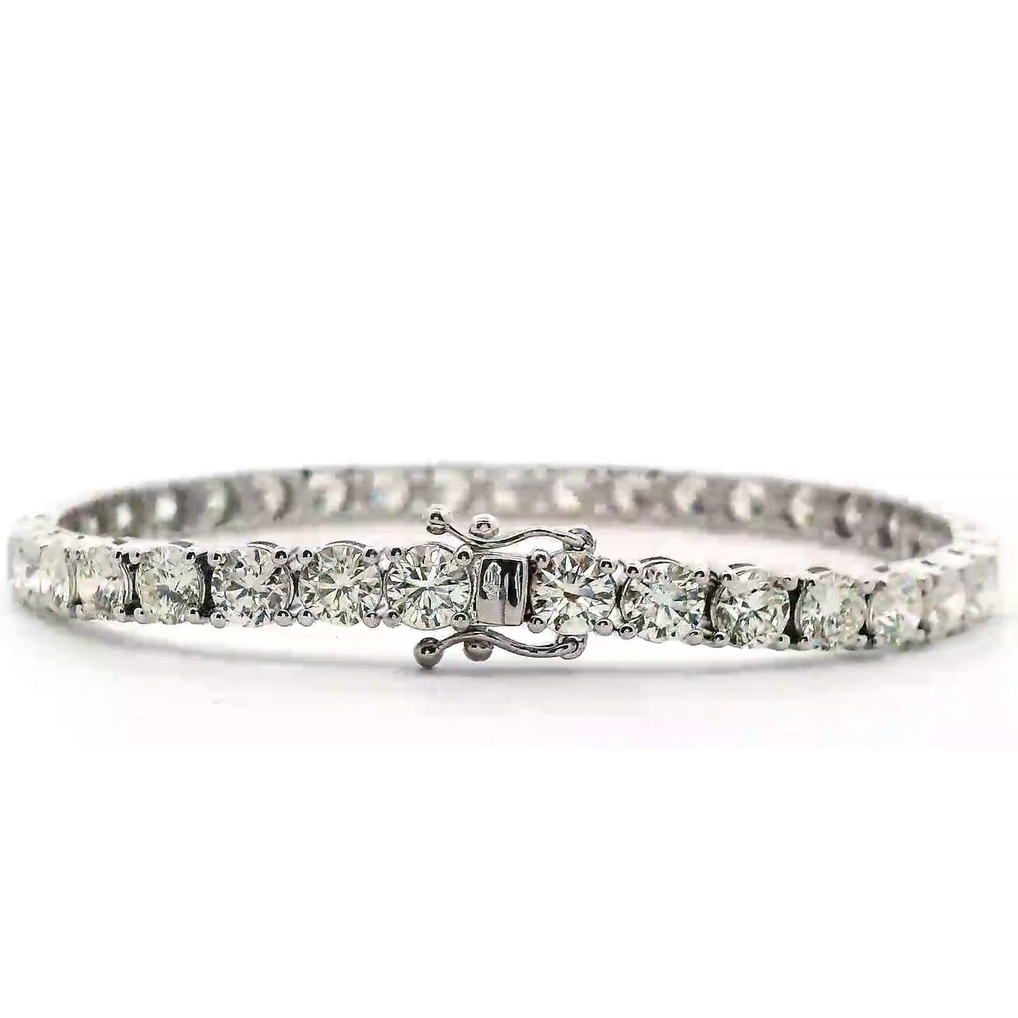 11.84 Cts Natural Diamond Tennis Bracelet