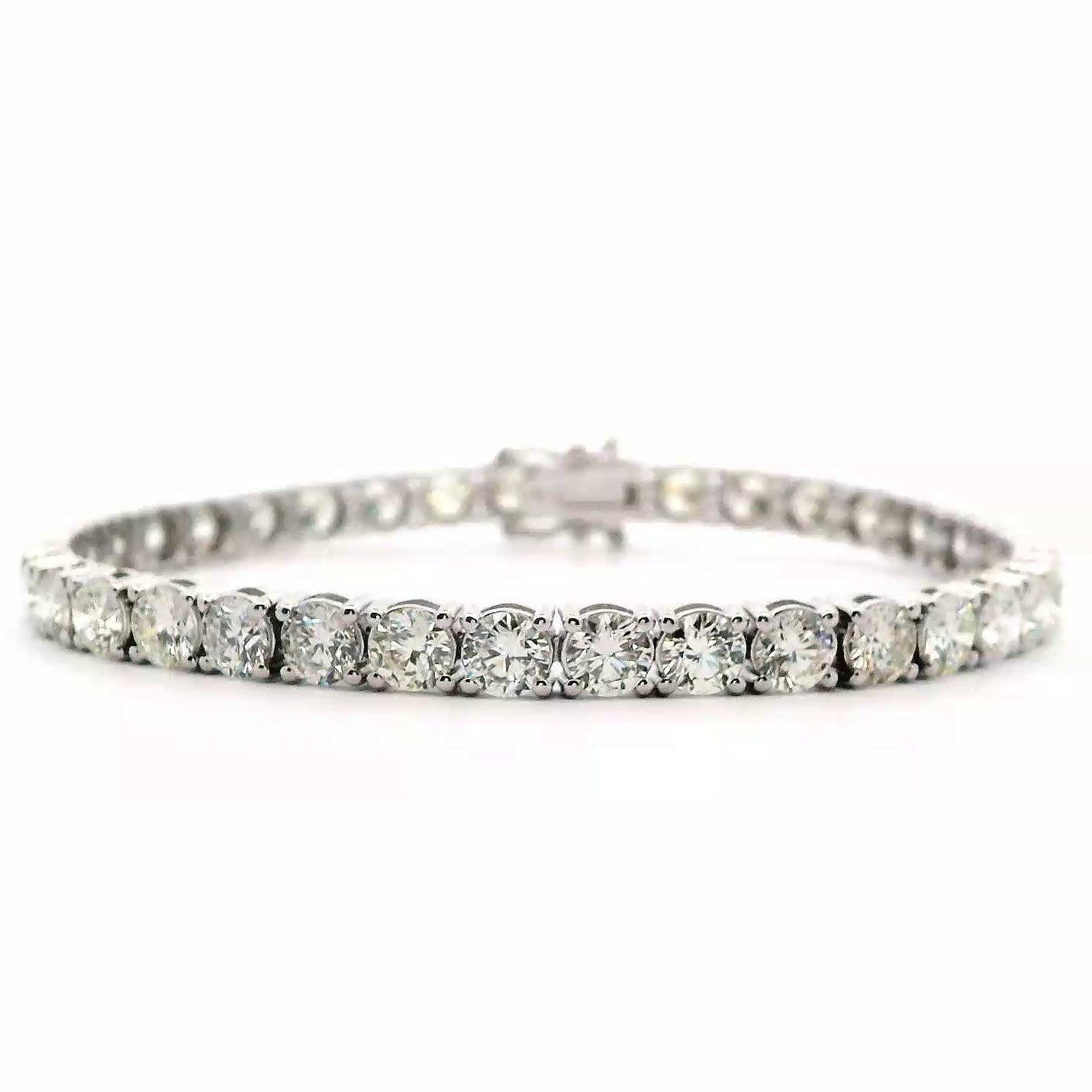 11.84 Cts Natural Diamond Tennis Bracelet