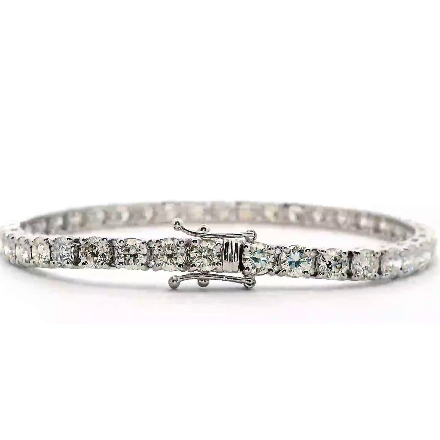 9.08 Cts Natural Diamond Tennis Bracelet