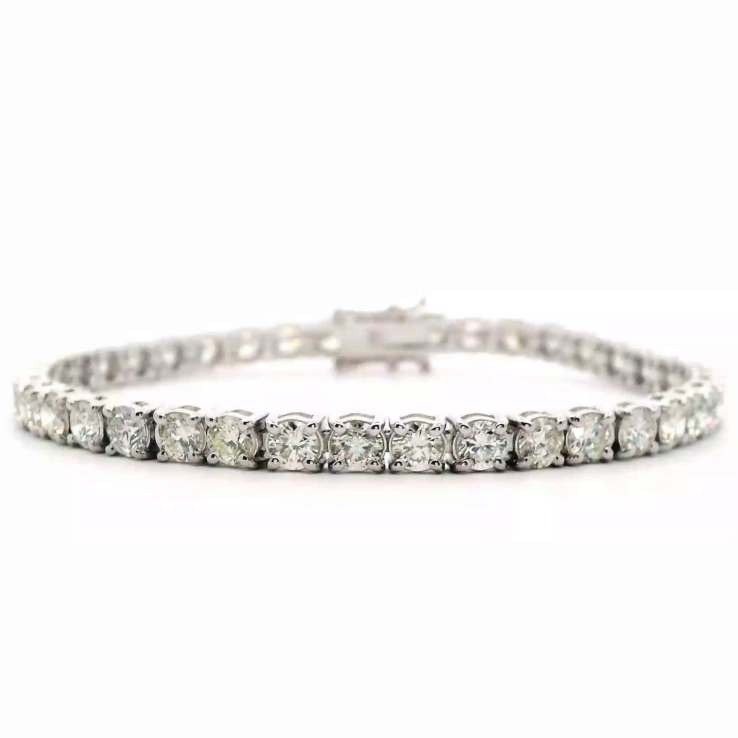 9.08 Cts Natural Diamond Tennis Bracelet