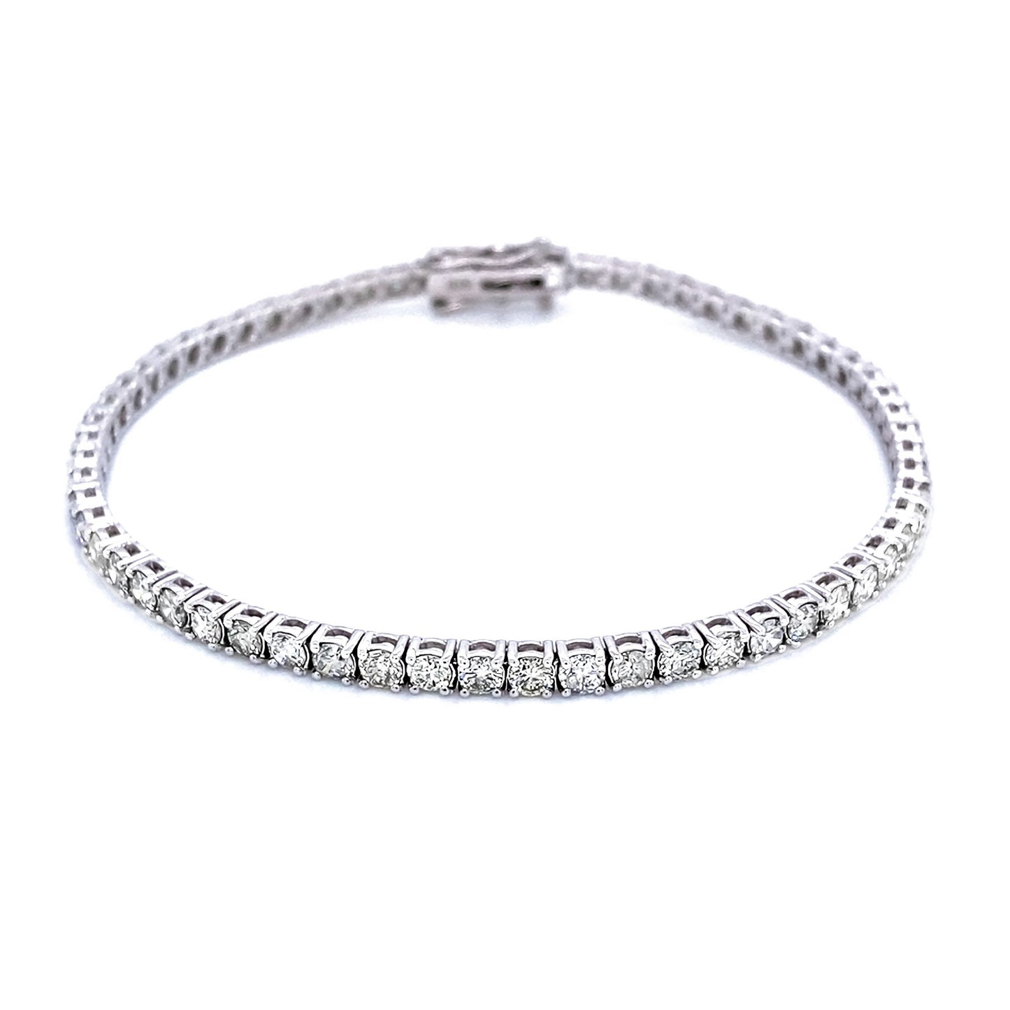 Pulsera Tenis De Diamantes Naturales 4.32 Cts