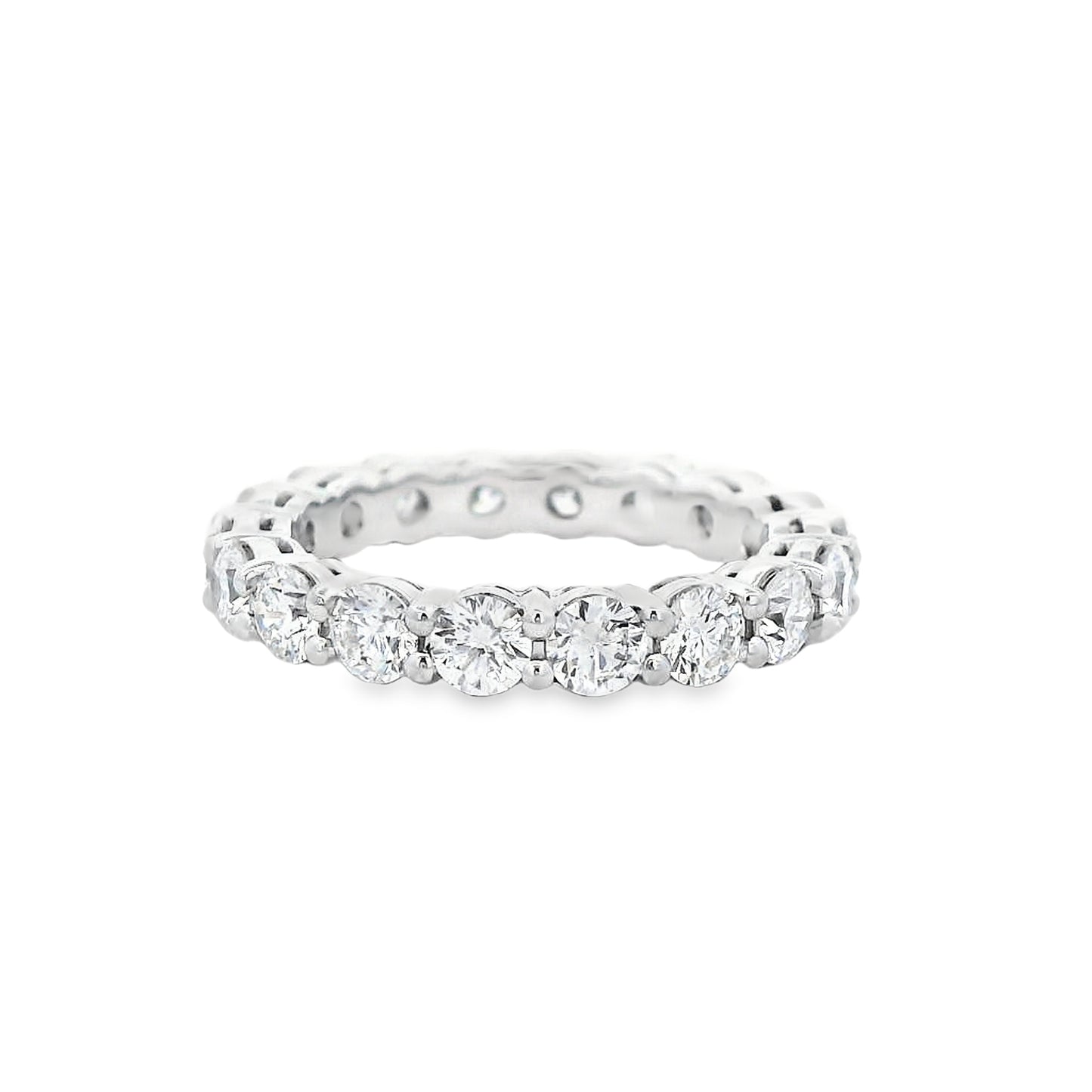 2.17 Cts Natural Diamond Platinum Eternity Band