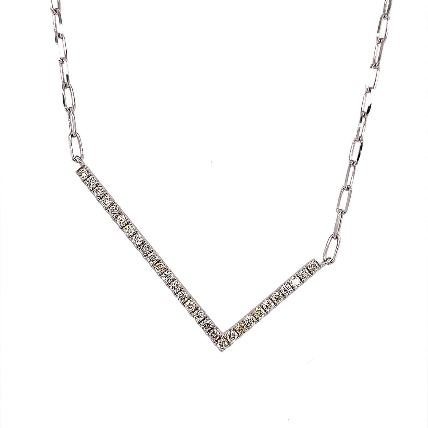 Collar grande en forma de L de 18 k Wg 0,49 Rd Tcw