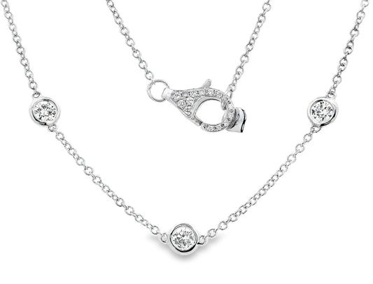 2.11 Cts Natural Diamond by the yard Necklace