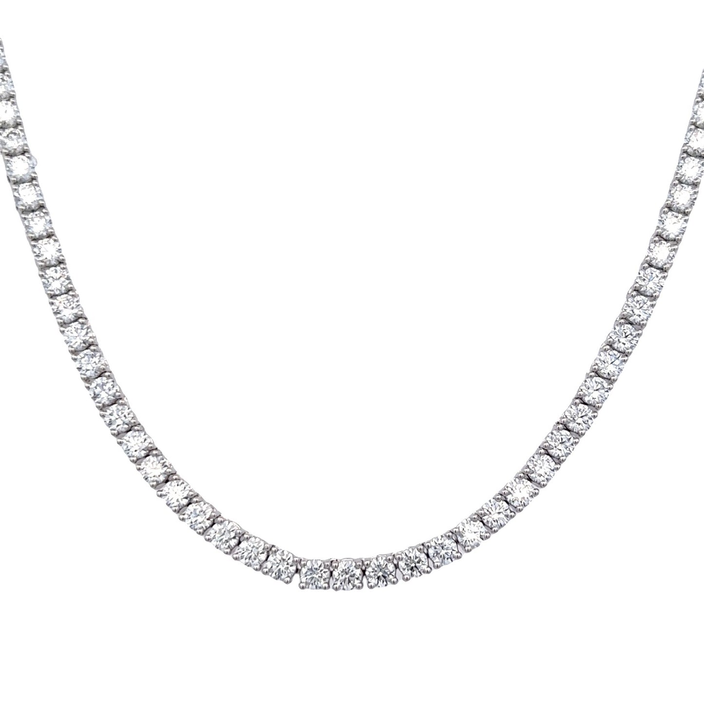 10.53 Cts Natural Diamond Eternity Necklace