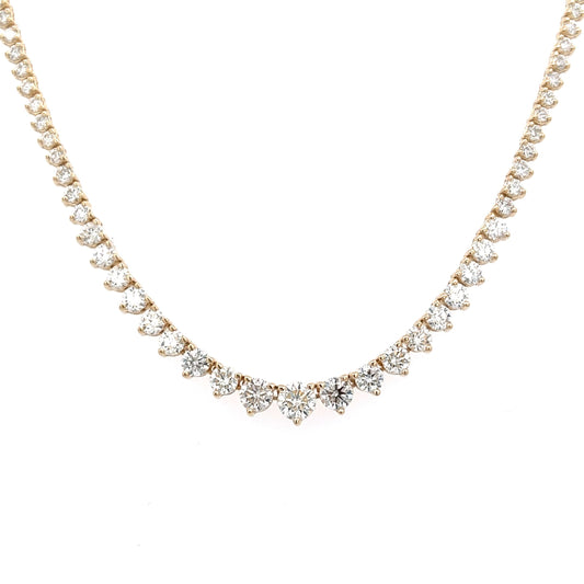 5.82 Cts Natural Diamond Riviera Necklace