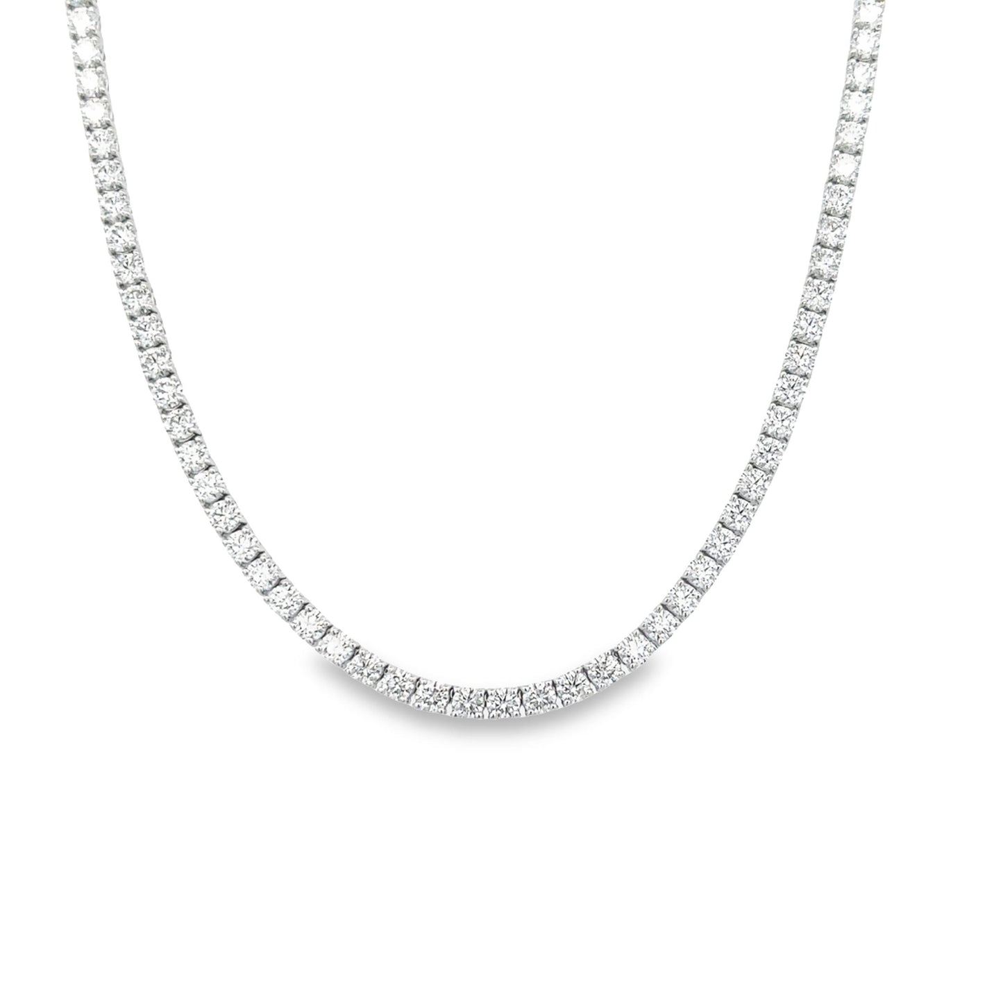 7.67 Cts Natural Diamond Eternity Necklace