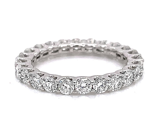 1.36 Cts Natural Diamond Round Eternity Band