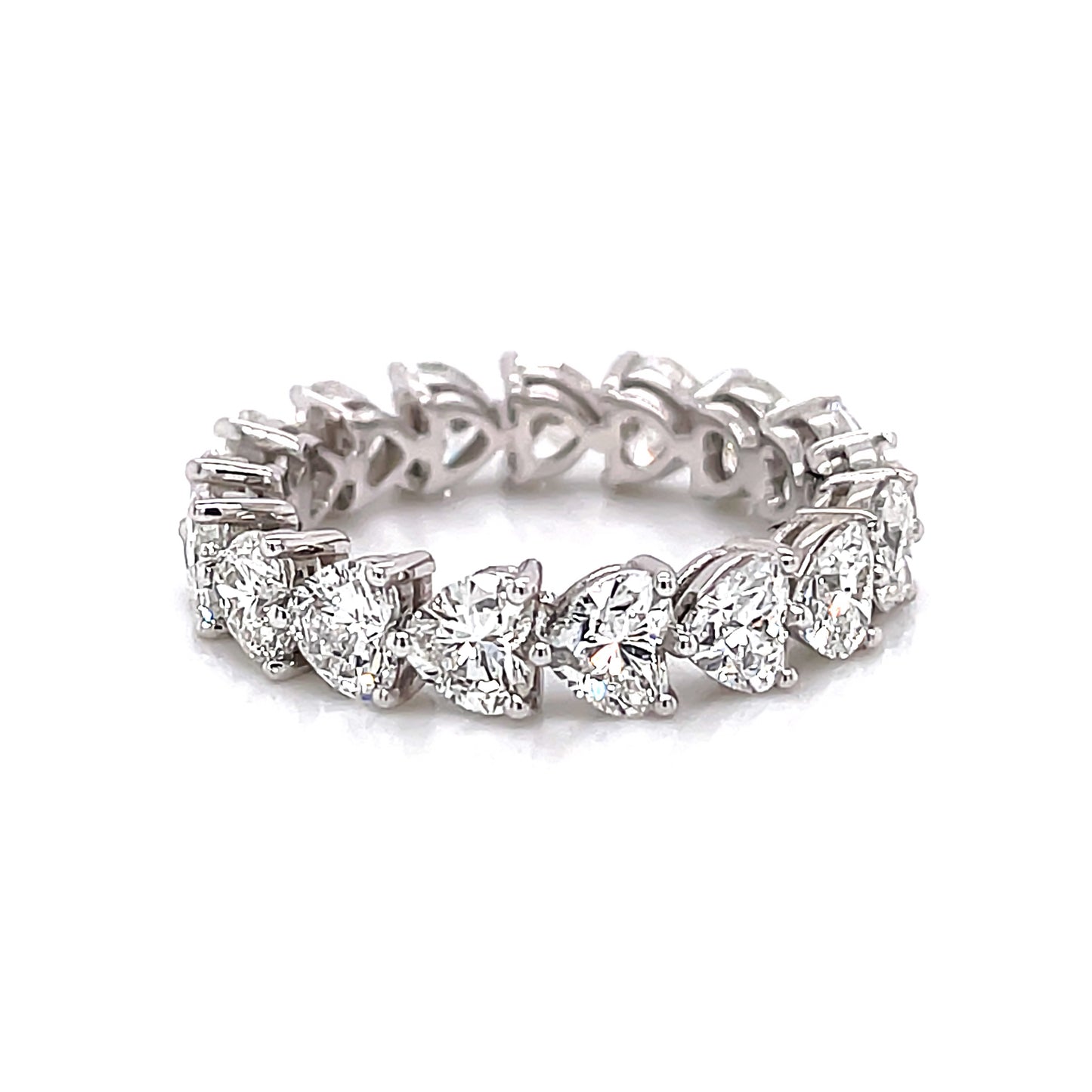 2.15 Cts Natural Diamond Heart Shape Eternity Band