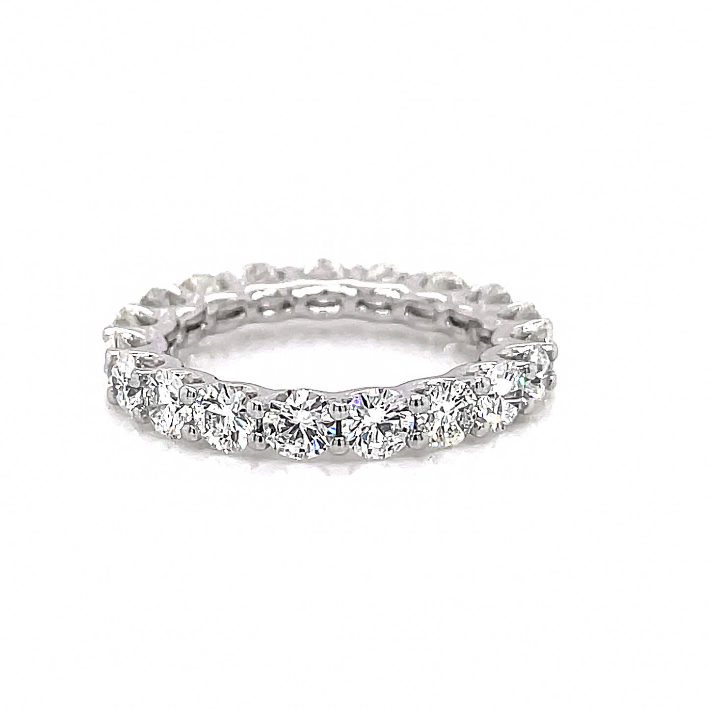 2.53 Cts Natural Diamond Round Eternity Band