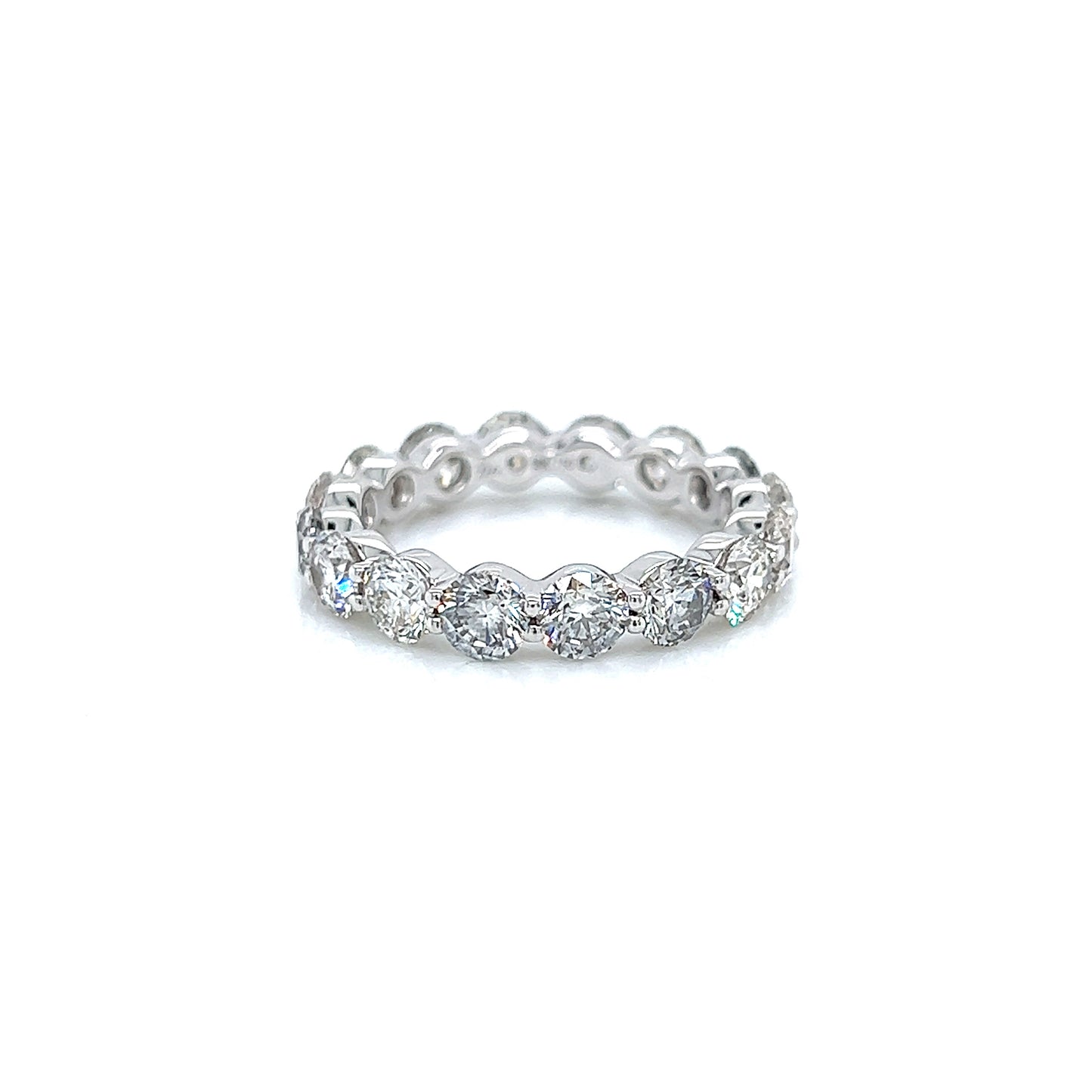 3.88 Cts Natural Diamond Round Eternity Band