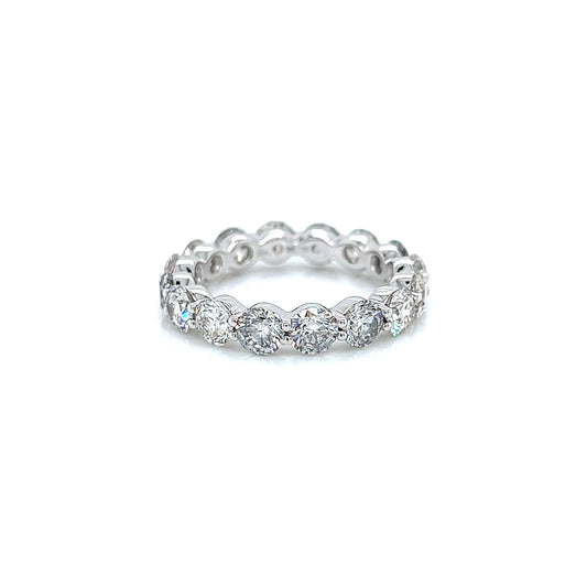 3.88 Cts Natural Diamond Round Eternity Band