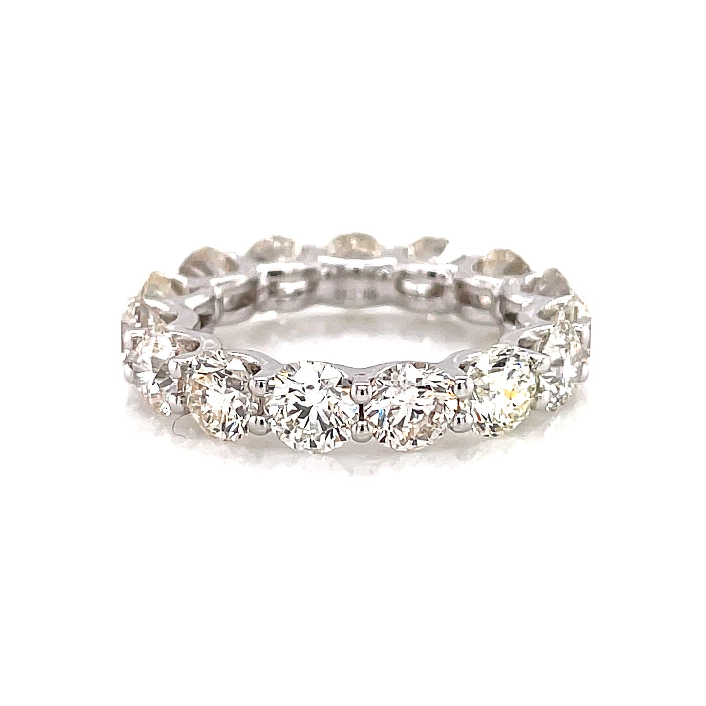 5.68 Cts Natural Diamond Round Eternity Band