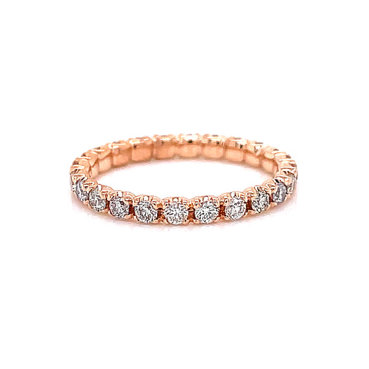 0.63 Cts Natural Diamond Round Eternity Band