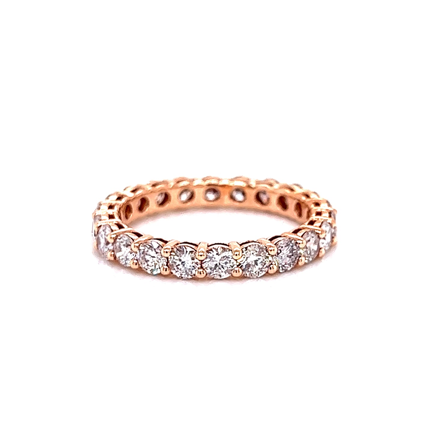 1.87 Cts Natural Diamond Round Eternity Band