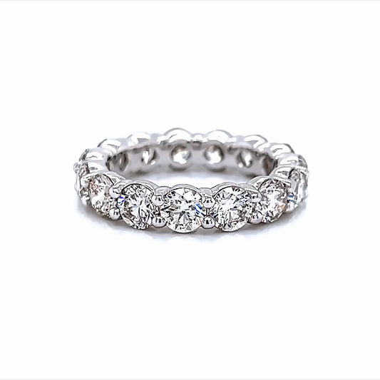 4.57 Cts Natural Diamond Round Eternity Band