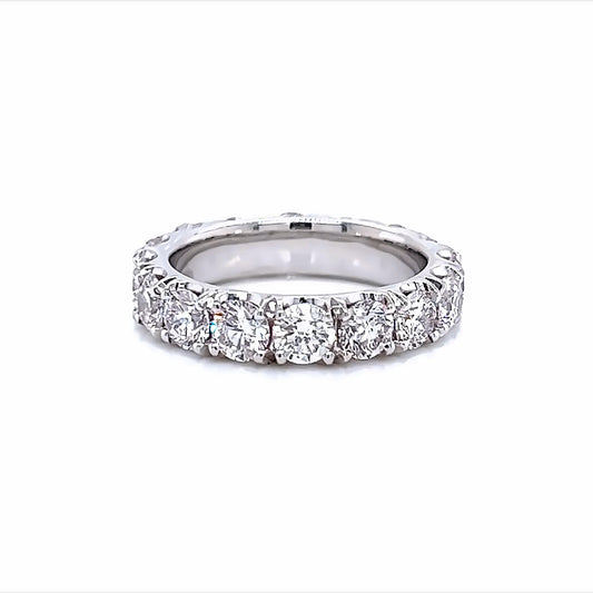 3.20 Cts Natural Diamond Round Eternity Band