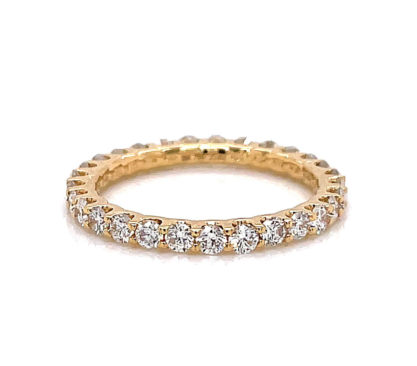 1.50 Cts Natural Diamond Round Eternity Band