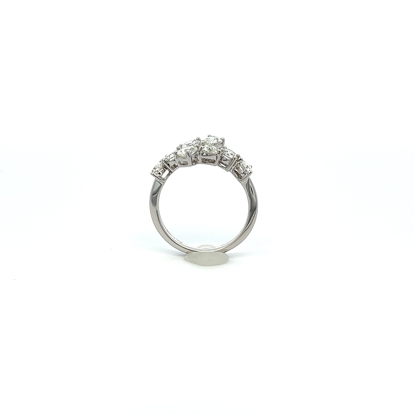 1.52 Cts Natural Diamond Multi Shape Overlap Ring