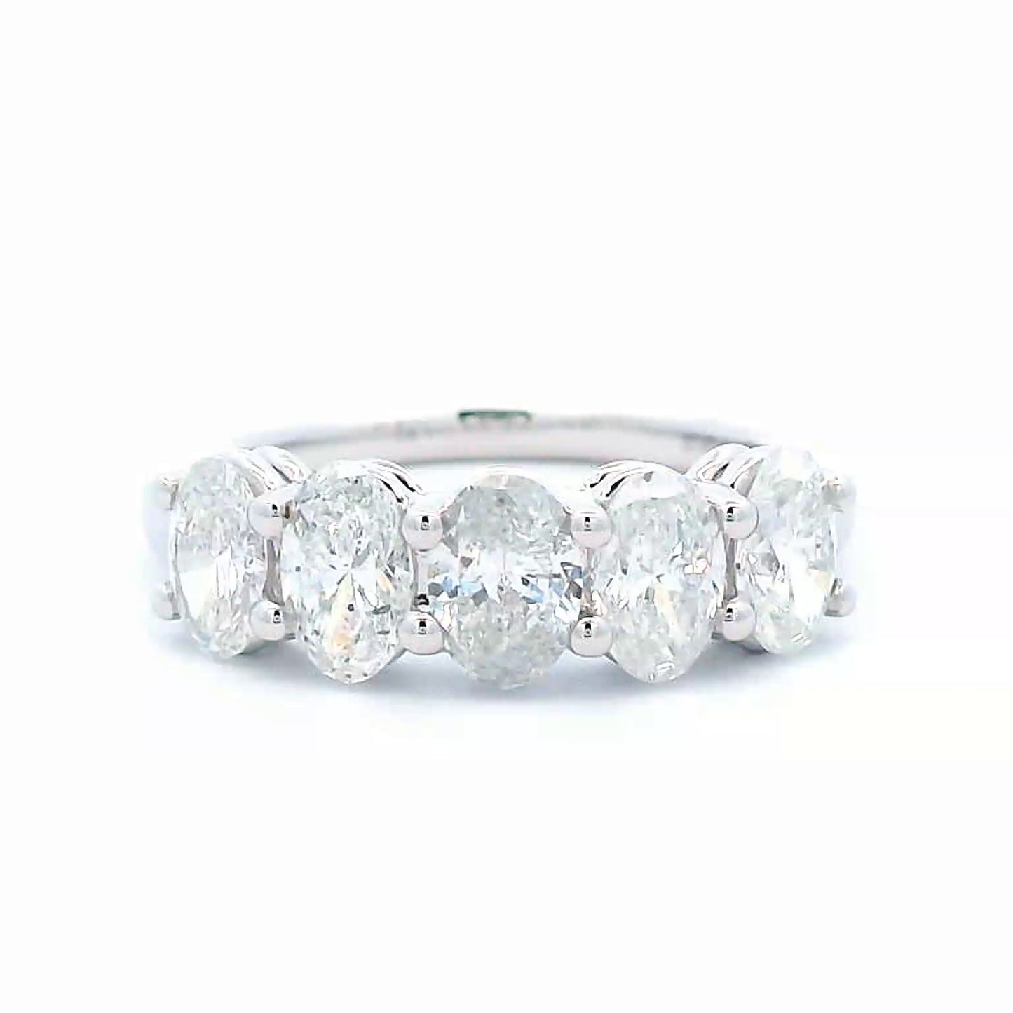 1.48 Cts Natural Diamond Half Eternity Band