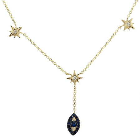 14k Gold Gemstone Necklace