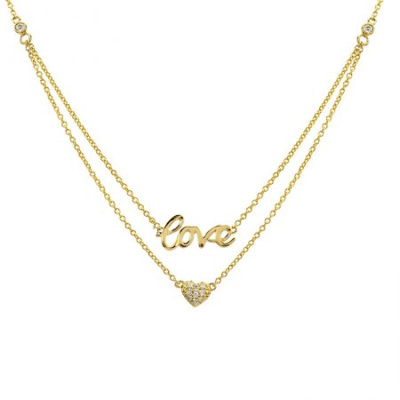 14k Gold Diamond Necklace